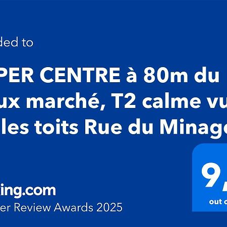 Appartamento Hyper Centre A 80M Du Vieux Marche, T2 Calme Vue Sur Les Toits Rue Du Minage La Rochelle  Esterno foto