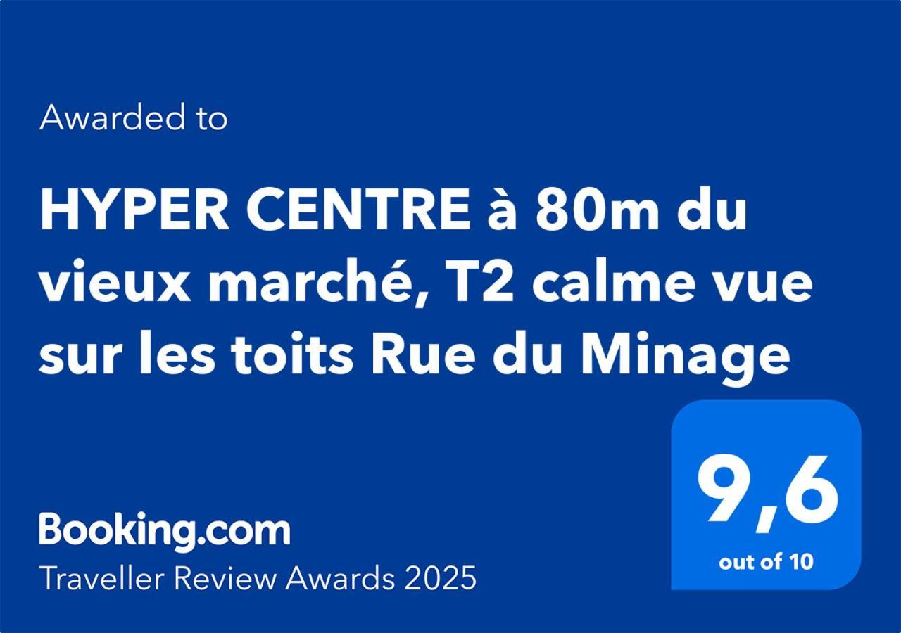 Appartamento Hyper Centre A 80M Du Vieux Marche, T2 Calme Vue Sur Les Toits Rue Du Minage La Rochelle  Esterno foto
